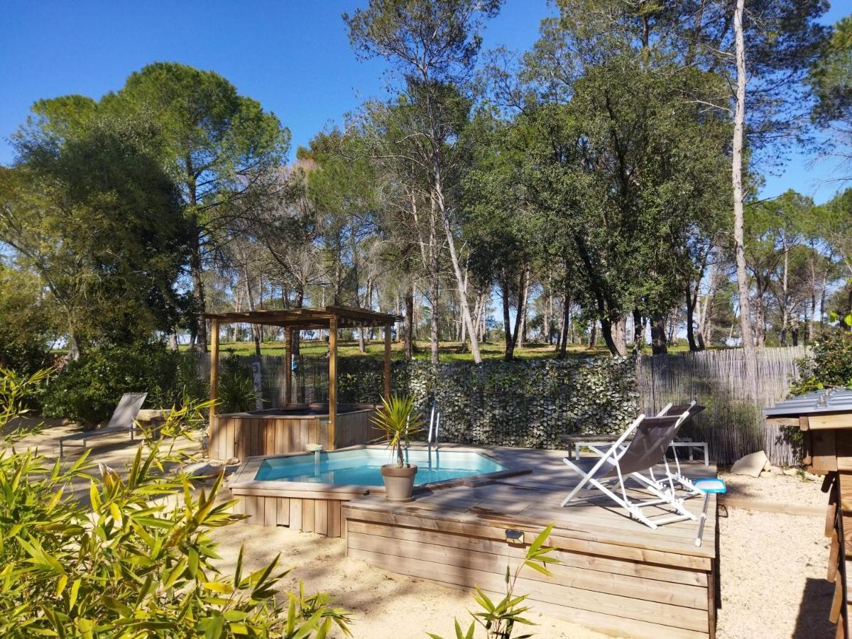 Maison 5 Personnes En Garrigue - Piscine-Spa Prive Langlade Exterior photo